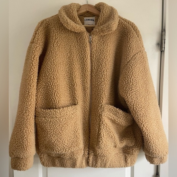 I.AM.GIA Pixie Oversized Sherpa Jacket - XS - Picture 1 of 4